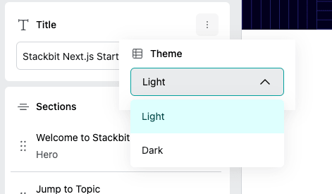 preview control - field context