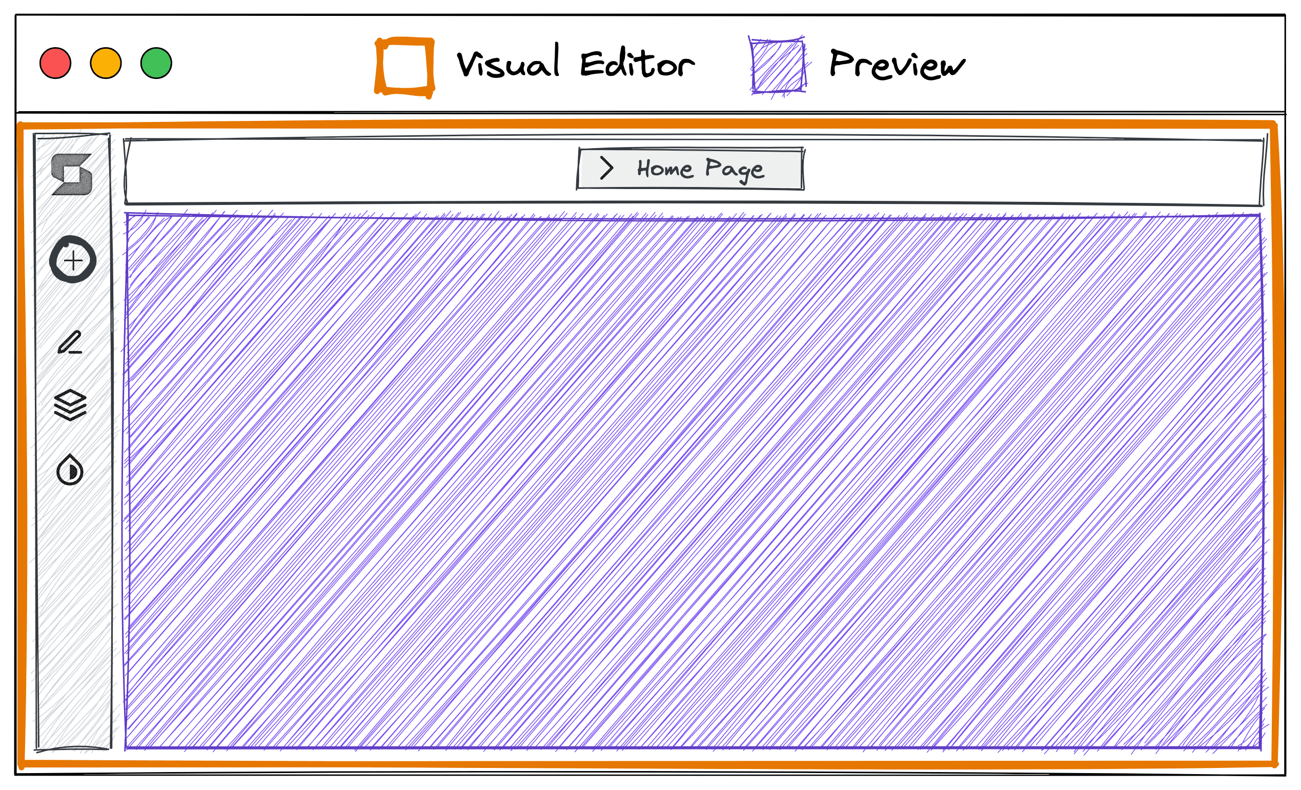 Visual Editor Dev - App Layout